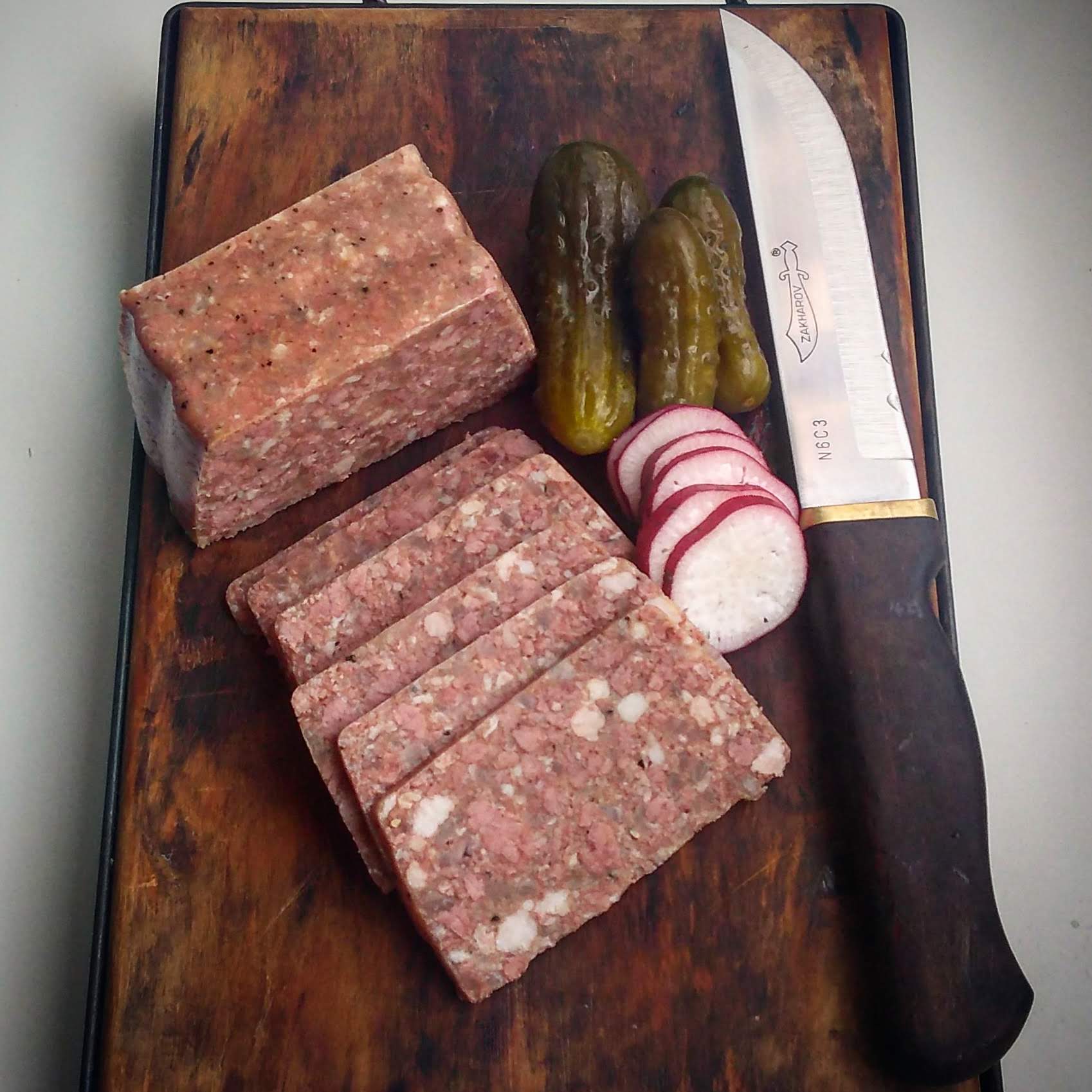 Schwartenmagen, rosbife, pigbeef